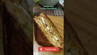 Simple Aloo Paneer Sandwich Recipe....#trending #recipe #shorts #subscribe #sandwich #paneersandwich