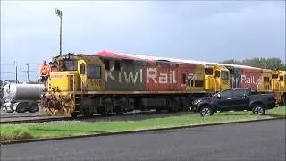 Four Locomotives On Train 565 From Castlecliff 2018