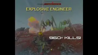 Helldivers 2 | &lsquo;Explosive ENGINEER&rsquo; Loadout got me 960+ Kills Solo &mdash; Max Difficulty #gaming