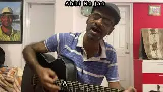 Abhi Na Jao - #acousticcover #classic #devanand #learnguitarchords #rafi