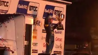 BTCC 2023: Brands Hatch GP - Andrew Watson is presented with the Jack Sears Trophy