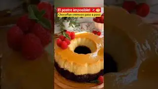 Postre de chocolate y flan irresistible