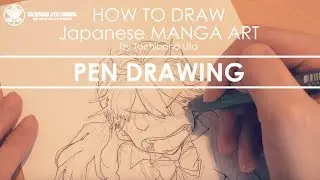 ✔ Pen drawing *Main line #inktober2017 | How to draw Manga Art 2017.10.21
