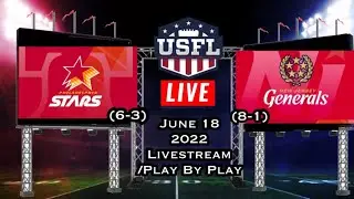 Philadelphia Stars vs New Jersey Generals USFL Week 10 Livestream