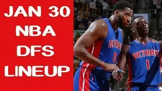 1/30/17 NBA Daily Fantasy Winning Lineup (NBA DFS HELP)