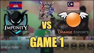 [GAME 1] IMPUNITY KH vs ORANGE ESPORTS -MSC Group Stage Day 2 | MLBB Southeast Asia Cup 2022