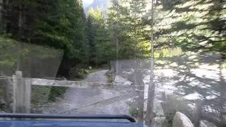 Autofahrt von Selden ins Berggasthaus Heimritz im Gasterntal