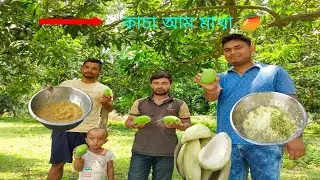Yummy Raw Mango Mashala|Mango chat#কাঁচাআমমাখা