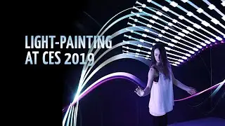 Фотобудка с эффектом световой живописи Bullet-time на выставке CES 2019 &mdash; №110