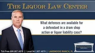 What defenses are available for a defendant in a dram shop action or liquor liability case?