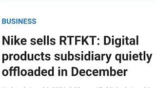 What Nike's sale of RTFKT means for VeVe! $OMI $DEFX $DEVVE $DACAT
