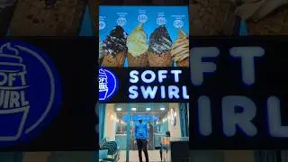 Soft Swirl Ice cream 🤤| Brownie Ice cream #trending #shorts #minivlog #review #icecream #viral