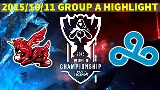 AHQ vs Cloud 9 Highlight 2015 LOL World Championship