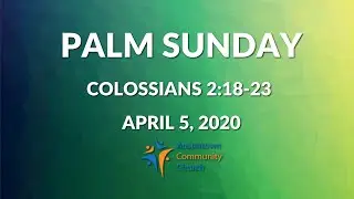 Palm Sunday 2020