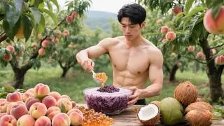 Autumn's Gentle Embrace: Nourishing Peach Gum & Purple Rice with a Hint of Coconut