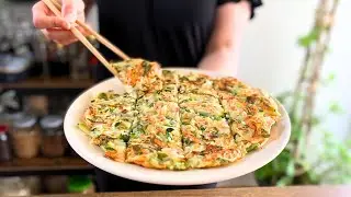 Clătite Coreene cu Legume | Rețetă Simplă și Rapidă pentru o Masă Delicioasă