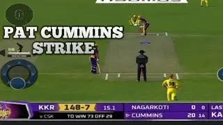 VIVO IPL 21- Pat Cummins Hits 30 runs in One Over | Csk vs kkr | real cricket-20