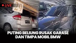 🔴Puting Beliung di Batubulan Gianyar Bali, Garase Ambruk Timpa Mobil BMW