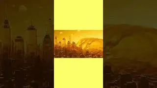 Yellow Jelly City Meltdown 💛🍮 #crash #explosion #viral #shorts #food #foordporn #aivideo #fun #funny