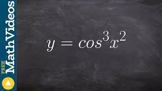 Learn how to take the derivative using the chain rule twice with cosine