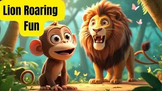 🦁🌿 Lion Roaring ||Fun Jungle Rhyme for Kids 🎶 | ||3D Cartoon Animal Song 🐒🐘🦜