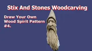 Draw Your Own Wood Spirit Pattern To Wood Carve #4.