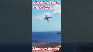 HARD LANDING Super Steep Vertical Go Around at Madeira Airport