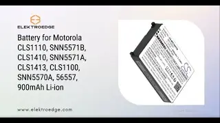 Battery for Motorola CLS1110, SNN5571B, CLS1410, SNN5571A, CLS1413, CLS1100, SNN5570A, 900mAh Li-ion