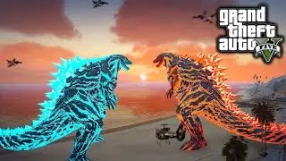 Godzilla Earth ゴジラ・アース Vs Nuclear Earth Godzilla ( GTA V Mods )