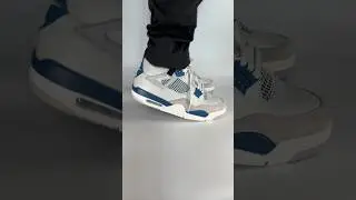 CRAZY 🤯 On-feet Jordan 4 Military Blue