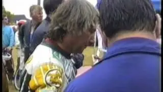 Joey Dunlop rides the Britten motorcycle