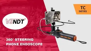 VSNDT TC Series USB Endoscope | 360&deg; Steering Phone Borescope with HD Camera & Smart NDT Features