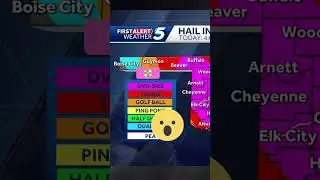 DVD SIZE HAIL! 📀#shorts #weather #weathernews #weatherreport #storms #tornado #rain #hail #oklahoma
