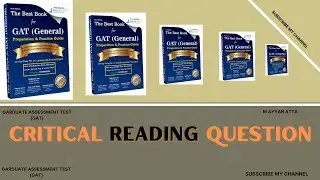 The Directions For GAT Critical Reading Question |Graduate Assessment Test| M AYYAN ATTA |