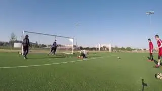 Seth Wilson FC Dallas U-17 DA GK diving training.