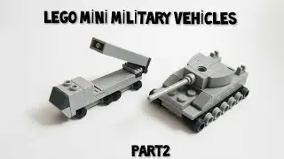 Mini Lego vehicles tutorial Part:2 Military Vehicles!