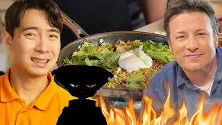 THERES NO FIXING THIS .Fixing Jamie Oliver&rsquo;s TERRIBLE Fried Rice by uncle roger reaction