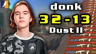 [POV PEEK] donk (32-13) | Dust II | Рейтинг Faceit | 7 января 2026 г.