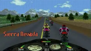 Road Rash The Sierra Nevada CRT TV Simulation. Windows 1997 Rerelease