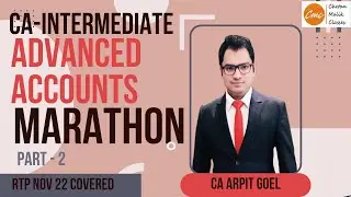 CA Inter Advanced accounts marathon revision for NOV 22 I CA Inter accounts playlist - CA ARPIT GOEL