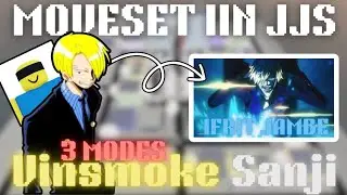 VINSMOKE SANJI  3 MODES CUSTOM  MOVESET IN JJS  | JJS CUSTOM MOVESET |