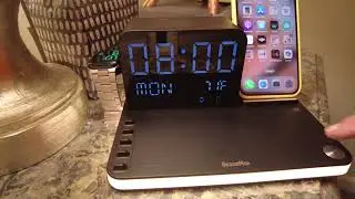 7 in 1 Charging Station with Clock, Wireless Charger with Night Light, Fast charging, well designed