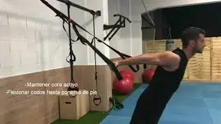 TRX B&Iacute;CEPS: CURL INVERSO