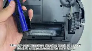 How to clean the main brush SYSPERL robotic vacuum cleaner V40P