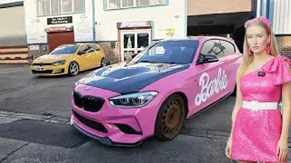 Розовая пленка в стиле Барби для BMW M135i