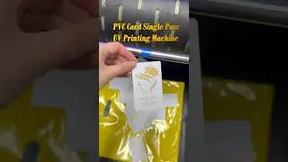 PVC Card Single Pass UV Printing Machine