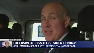 Exclusive access granted to News Channel 11's Josh Smith during President Trump's visit