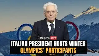 LIVE: Italian President Attends Reception for Countries Participating in Winter Olympic Games
