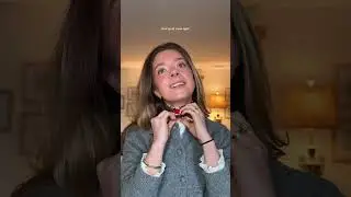 How I tie a silk scarf as a choker! #silkscarfstyles #preppyfashion #fallfashion #scarftutorial