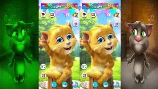 TALKING TOM VS GINGER FUNNY MOVEMENT COLORS  MOBILE GAMEPLAY 2022 4